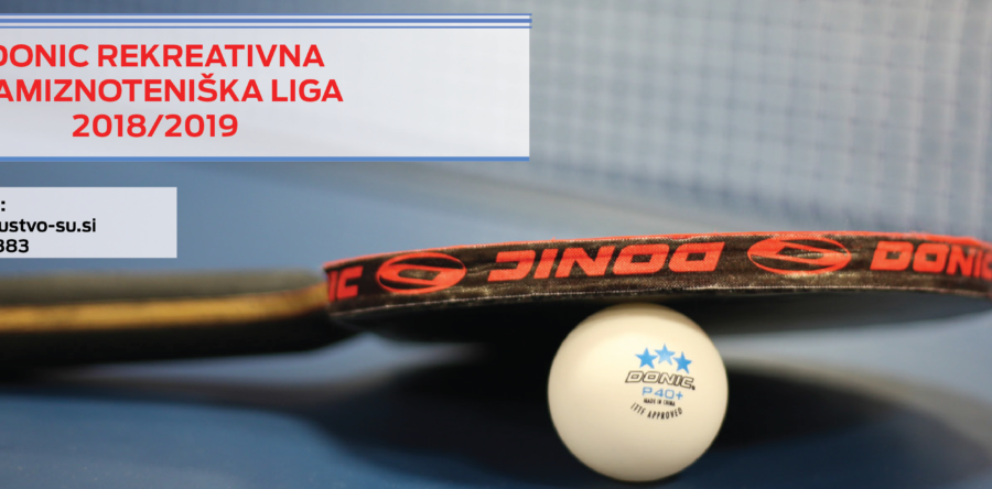 DONIC rekreativna namiznoteniška liga