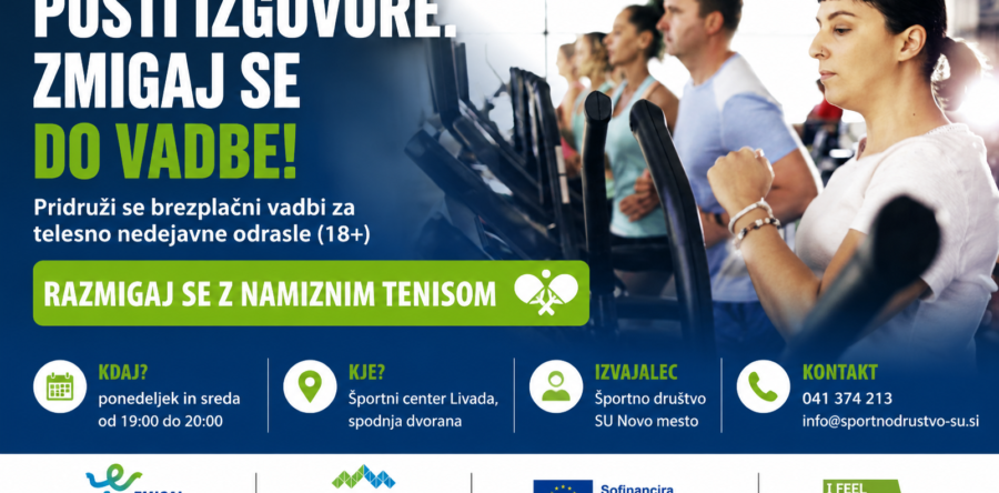 Pusti izgovore. Zmigaj se do vadbe!
